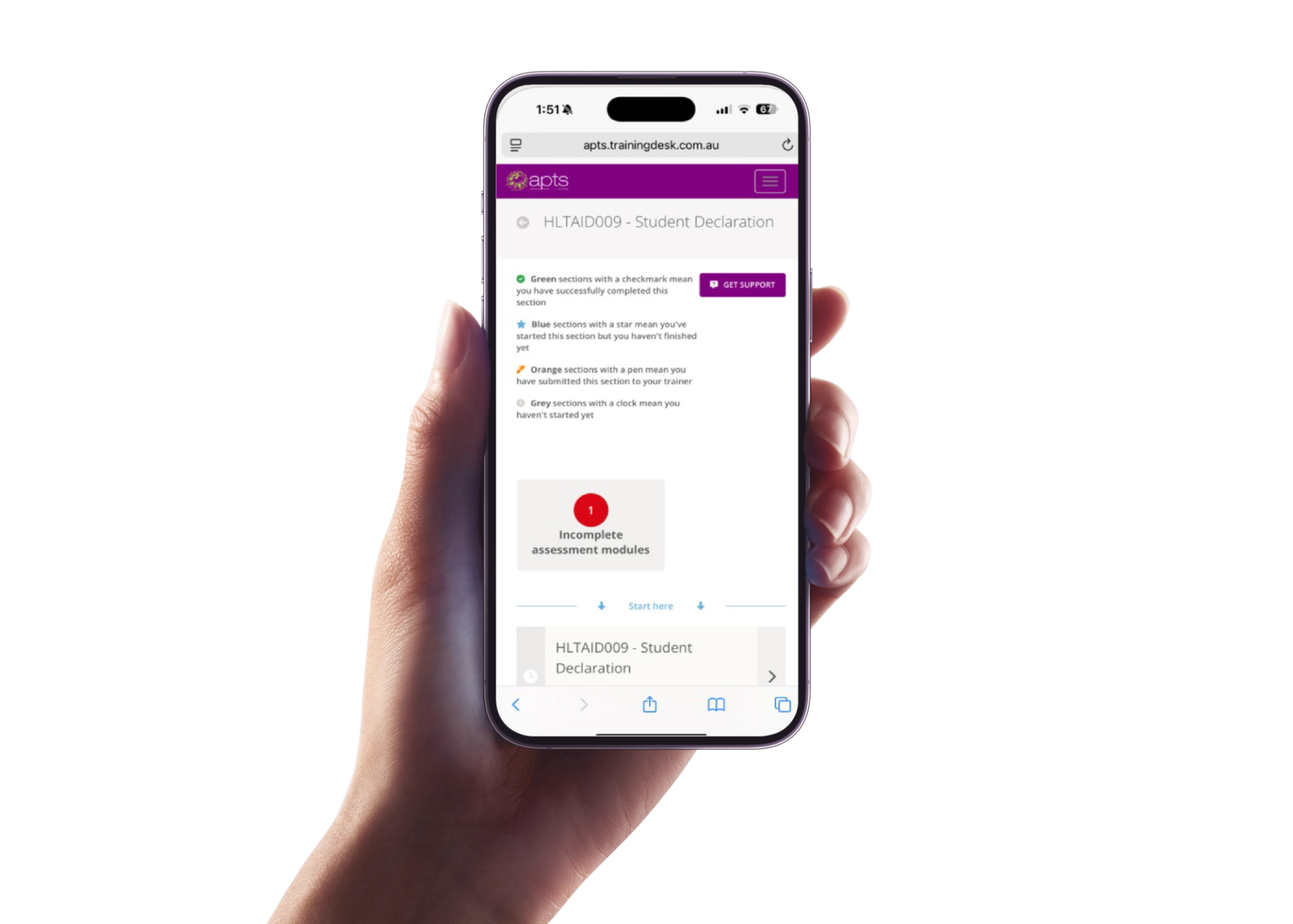 Digital Assessment Screen